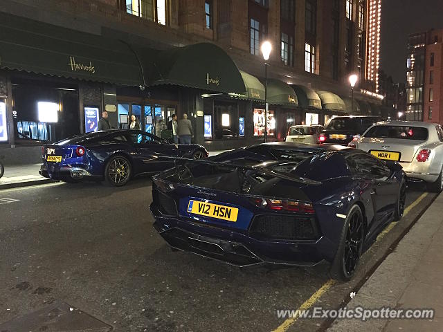 Lamborghini Aventador spotted in London, United Kingdom