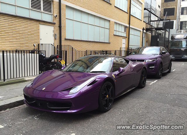 Ferrari 458 Italia spotted in London, United Kingdom