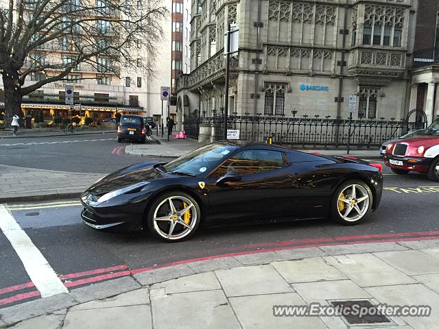 Ferrari 458 Italia spotted in London, United Kingdom