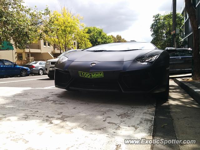 Lamborghini Aventador spotted in Sydney, Australia