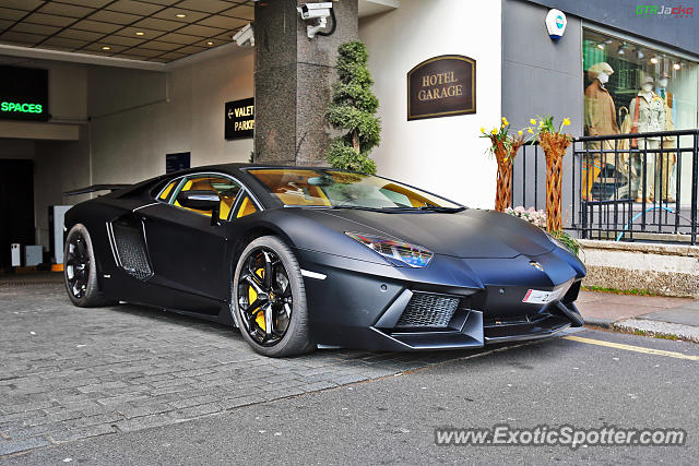 Lamborghini Aventador spotted in London, United Kingdom