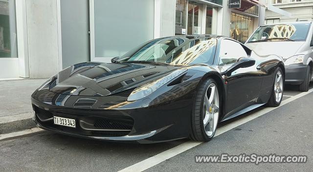 Ferrari 458 Italia spotted in Milano, Italy