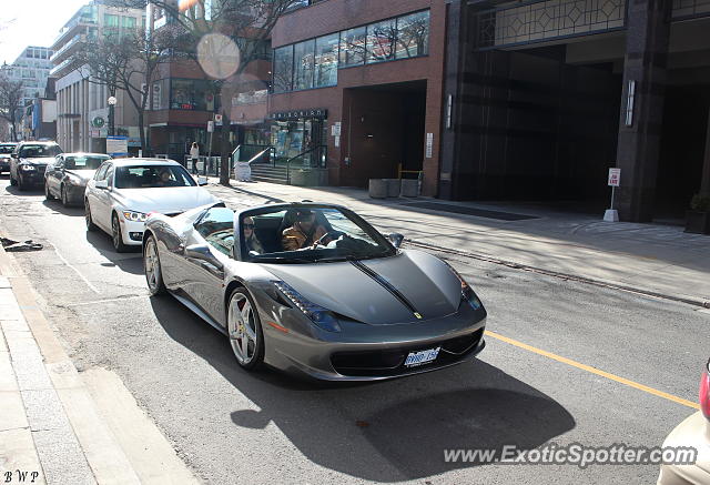 Ferrari 458 Italia spotted in Toronto, Canada