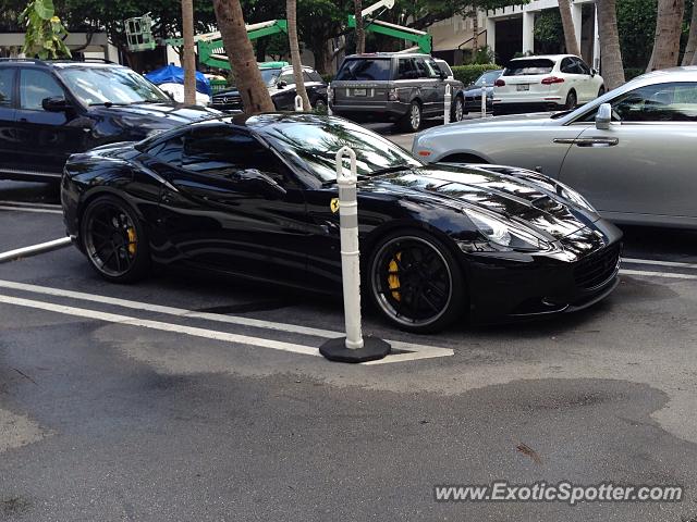 Ferrari California spotted in Miami, Florida