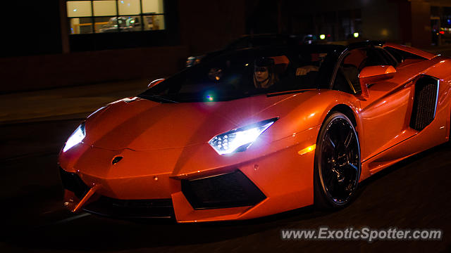 Lamborghini Aventador spotted in Birmingham, Michigan