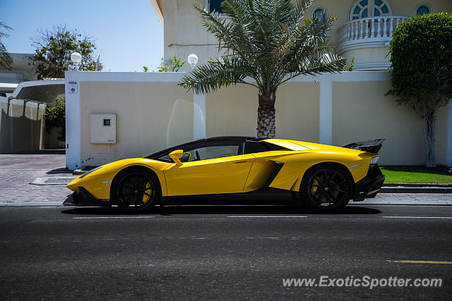 Lamborghini Aventador spotted in Dubai, United Arab Emirates