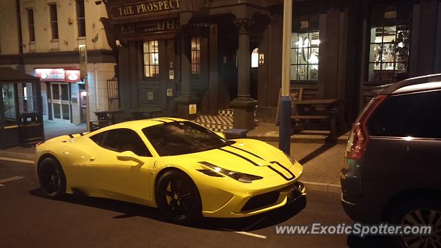 Ferrari 458 Italia spotted in Douglas, United Kingdom