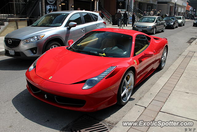 Ferrari 458 Italia spotted in Toronto, Canada