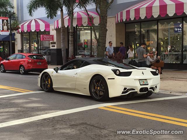 Ferrari 458 Italia spotted in West Palm Beach, Florida