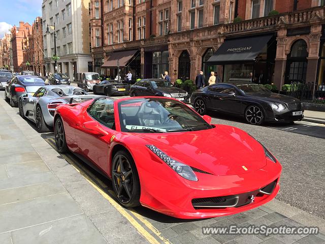 Ferrari 458 Italia spotted in London, United Kingdom