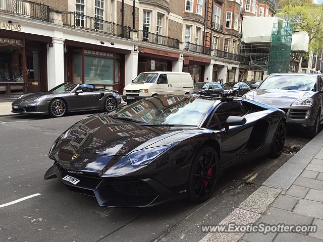 Lamborghini Aventador spotted in London, United Kingdom