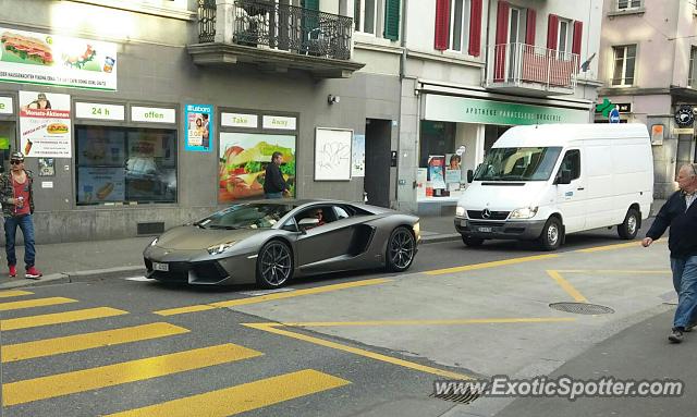 Lamborghini Aventador spotted in Zurich, Switzerland