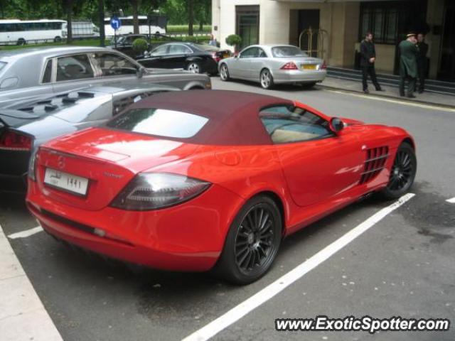 Mercedes SLR spotted in London, United Kingdom