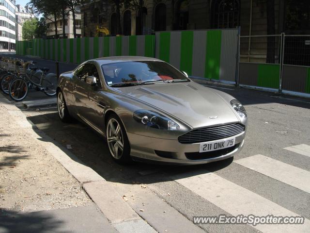 Aston Martin DB9 spotted in Paris, France