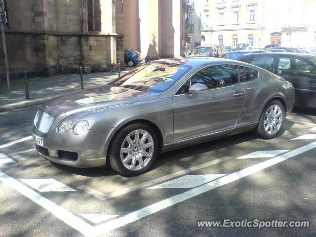 Bentley Continental spotted in Strasbourg, France