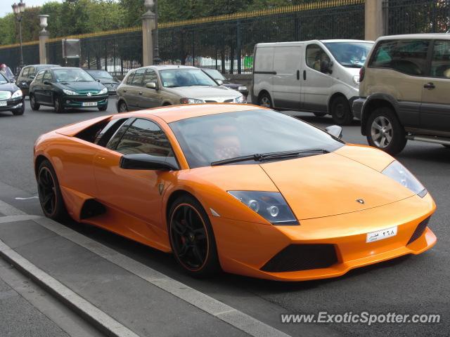 Lamborghini Murcielago spotted in Paris, France