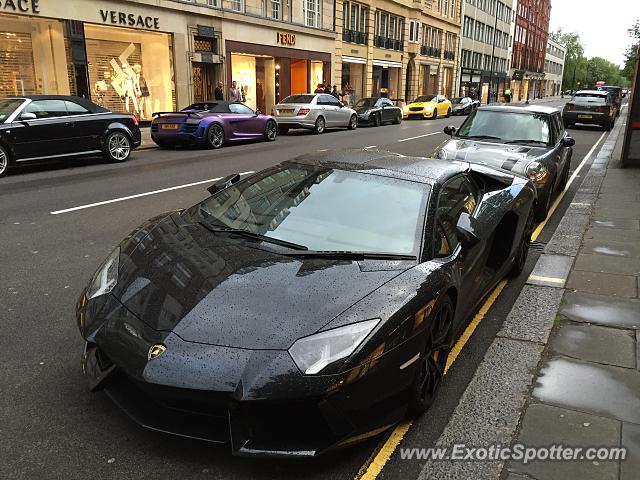 Lamborghini Aventador spotted in London, United Kingdom