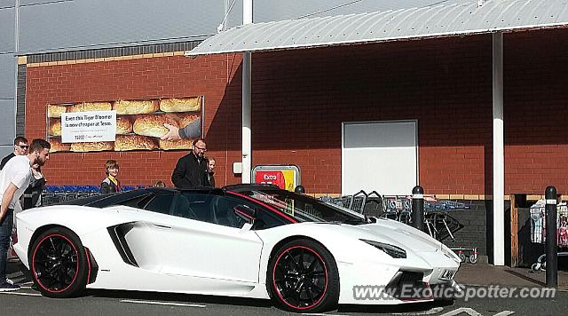 Lamborghini Aventador spotted in Douglas, United Kingdom