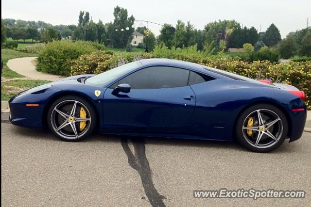 Ferrari 458 Italia spotted in Cherry Hills, Colorado