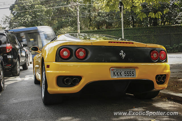 Ferrari 360 Modena spotted in São Paulo, Brazil