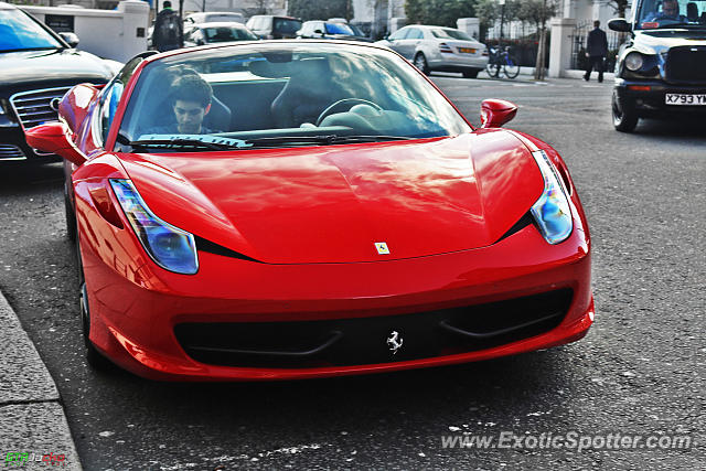 Ferrari 458 Italia spotted in London, United Kingdom