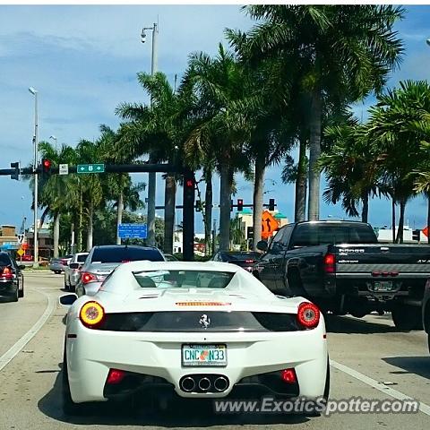 Ferrari 458 Italia spotted in Fort Lauderdale, Florida