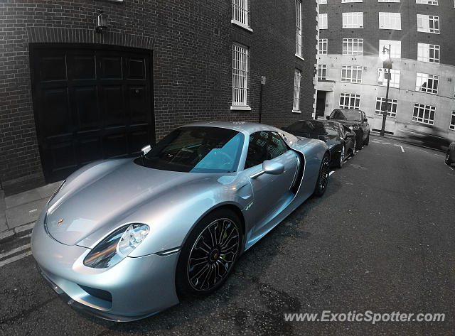 Porsche 918 Spyder spotted in London, United Kingdom