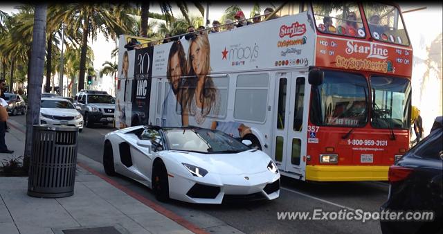 Lamborghini Aventador spotted in Beverly Hills, California