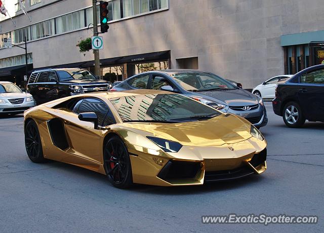 Lamborghini Aventador spotted in Montreal, Canada