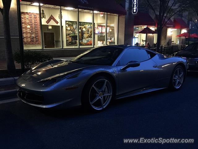 Ferrari 458 Italia spotted in Reston, Virginia