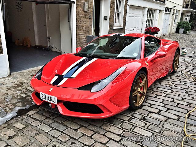 Ferrari 458 Italia spotted in London, United Kingdom