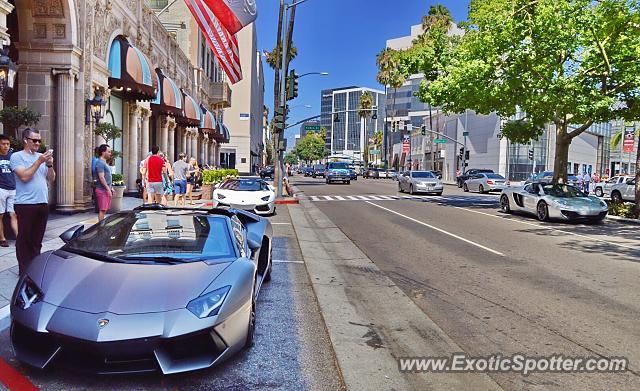 Lamborghini Aventador spotted in Beverly Hills, California