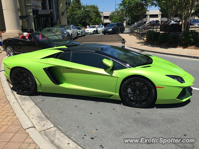 Lamborghini Aventador spotted in Charlotte, North Carolina