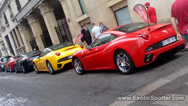 Ferrari California spotted in Paris, France