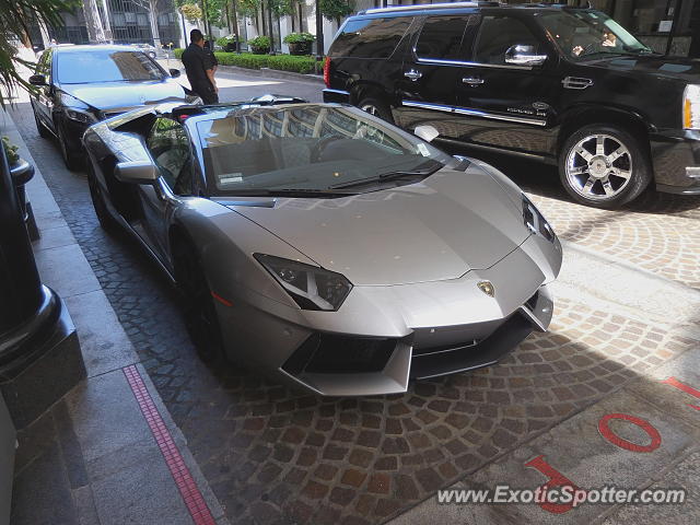 Lamborghini Aventador spotted in Beverly Hills, California