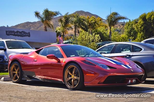 Ferrari 458 Italia spotted in Malibu, California