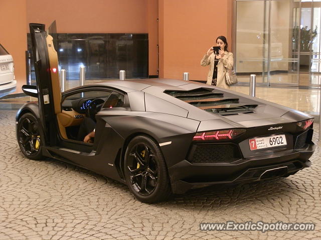 Lamborghini Aventador spotted in Dubai, United Arab Emirates