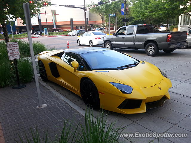 Lamborghini Aventador spotted in The Woodlands, Texas