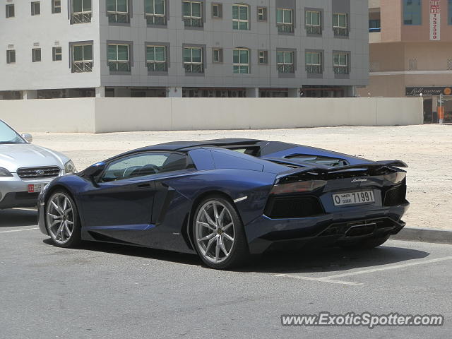 Lamborghini Aventador spotted in Dubai, United Arab Emirates