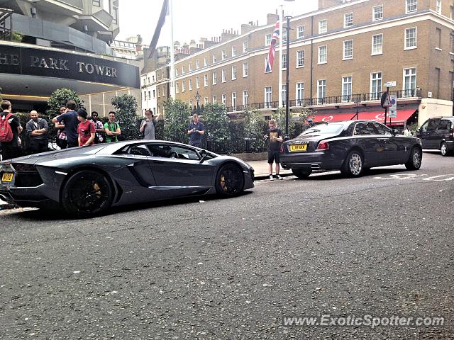 Lamborghini Aventador spotted in London, United Kingdom