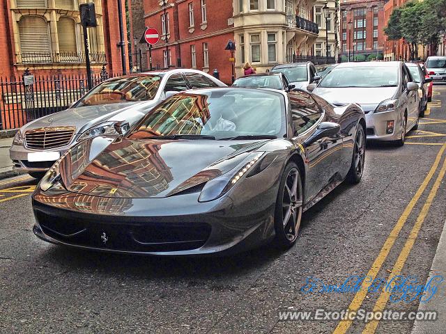 Ferrari 458 Italia spotted in London, United Kingdom