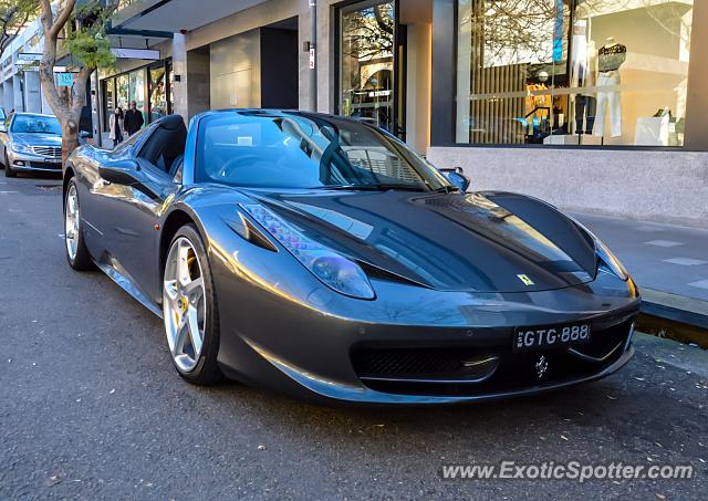 Ferrari 458 Italia spotted in Sydney, Australia