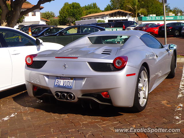 Ferrari 458 Italia spotted in Malibu, California