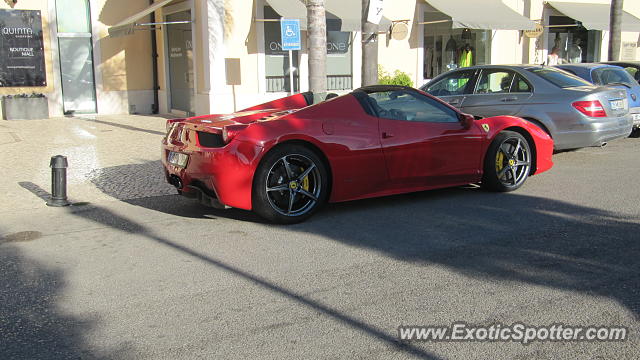 Ferrari 458 Italia spotted in Quinta do lago, Portugal