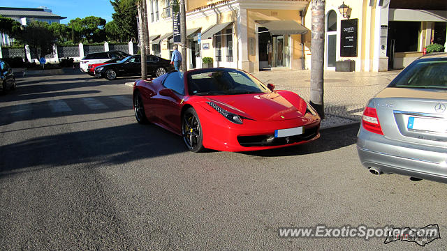 Ferrari 458 Italia spotted in Quinta do lago, Portugal