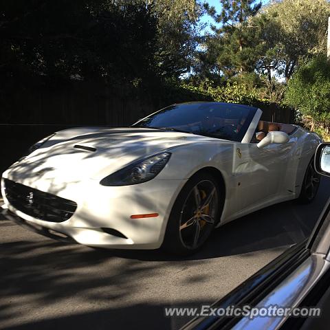 Ferrari California spotted in Pebble Beach, California