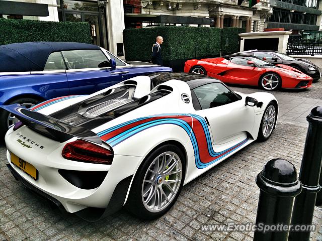 Porsche 918 Spyder spotted in London, United Kingdom