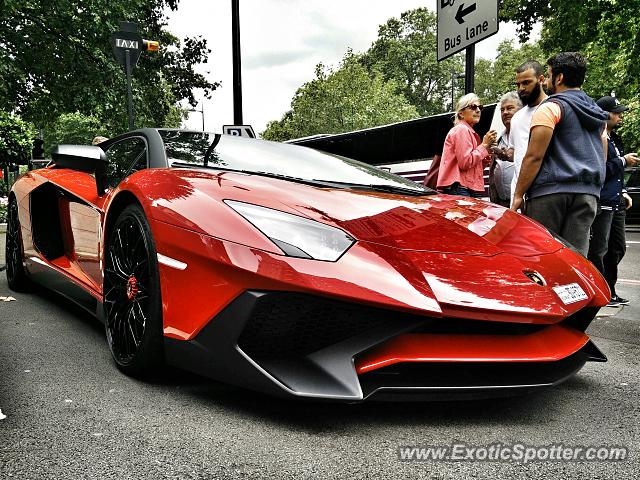 Lamborghini Aventador spotted in London, United Kingdom