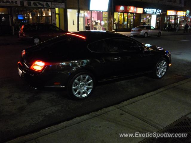 Bentley Continental spotted in Montreal, Canada