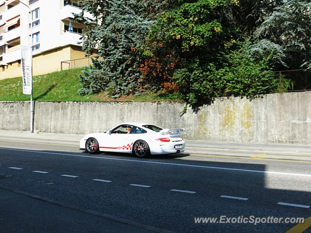 Porsche 911 GT3 spotted in Montreux, Switzerland